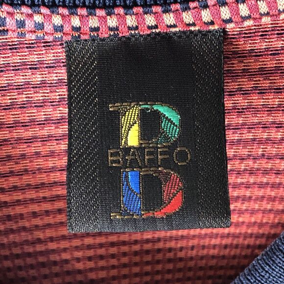 Vintage BAFFO Zipper Polo Size Large Hip Hop Old School Made Italy - Picture 4 of 12